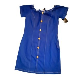 Jean sctrech dress xl nwt